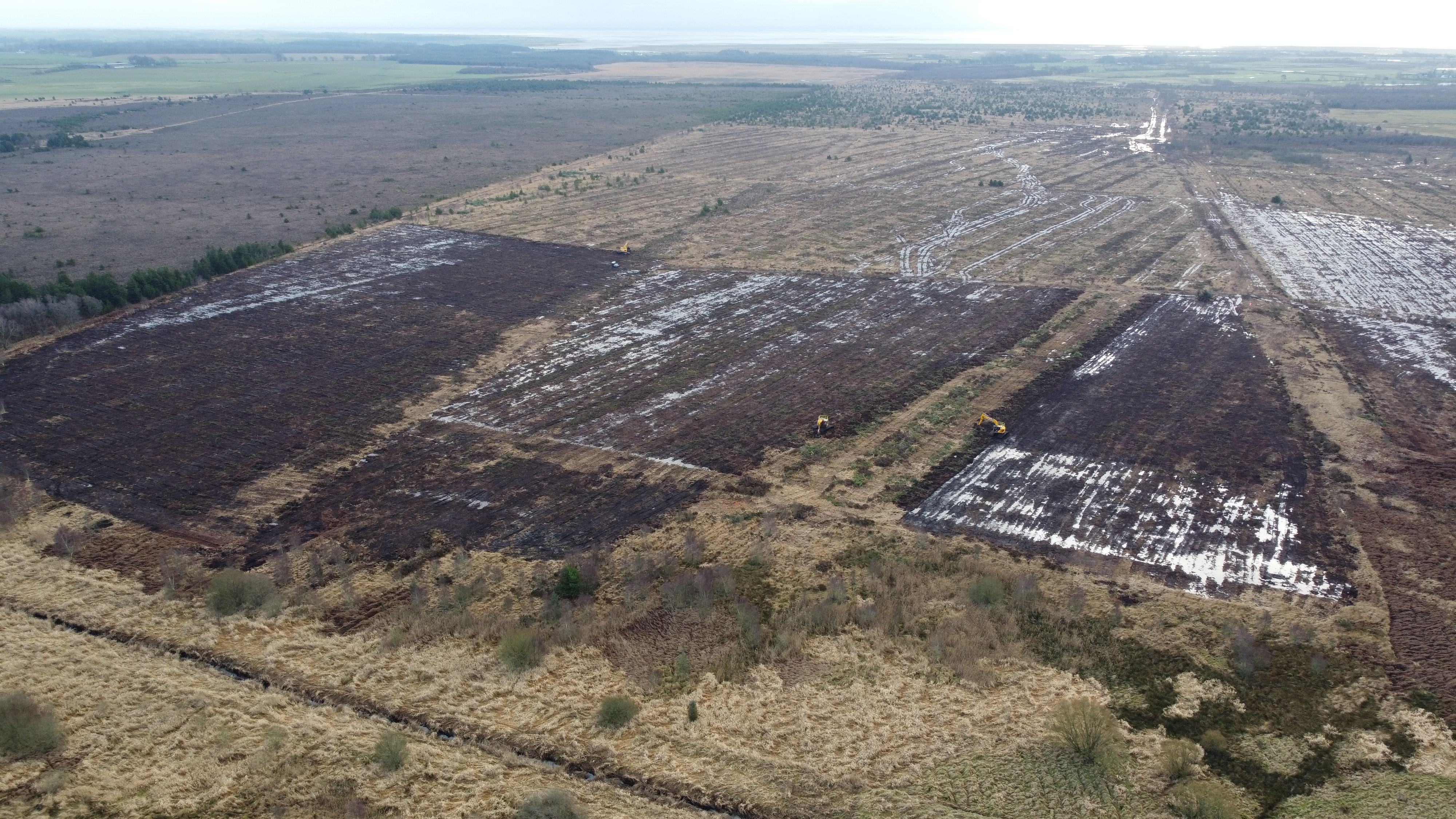 drone photo of the project area